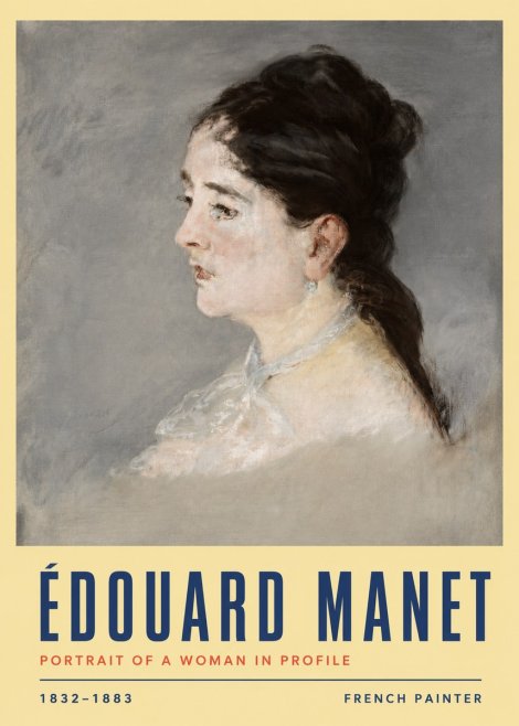 Édouard Manet Portrait of a Woman in Profile No3 - Poster