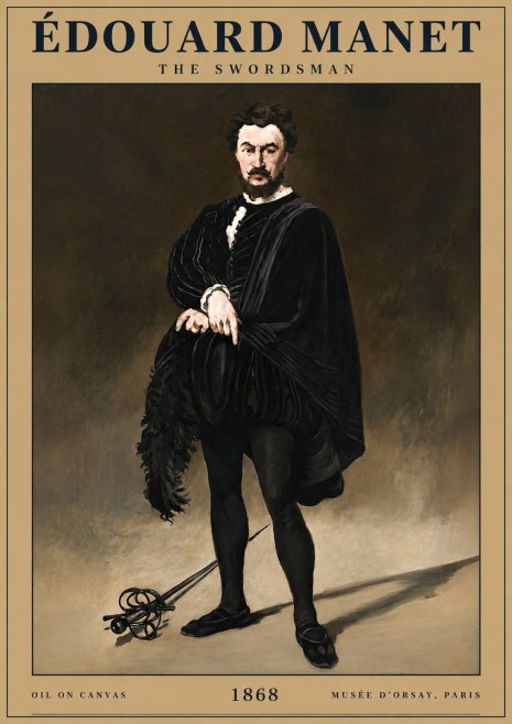 Édouard Manet The Swordsman No3 - Poster