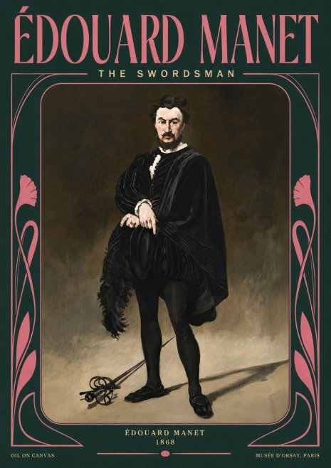 Édouard Manet The Swordsman No5 - Poster
