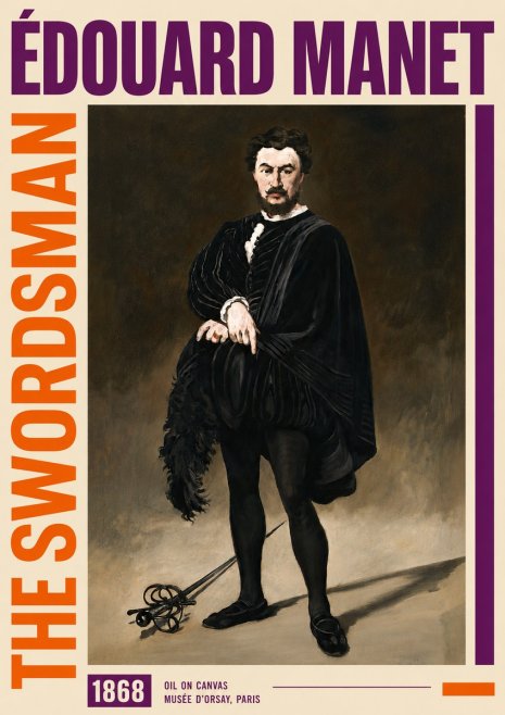 Édouard Manet The Swordsman No6 - Poster