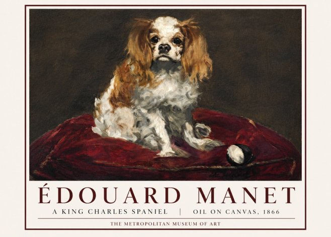 Édouard Manet A King Charles Spaniel No3 - Poster