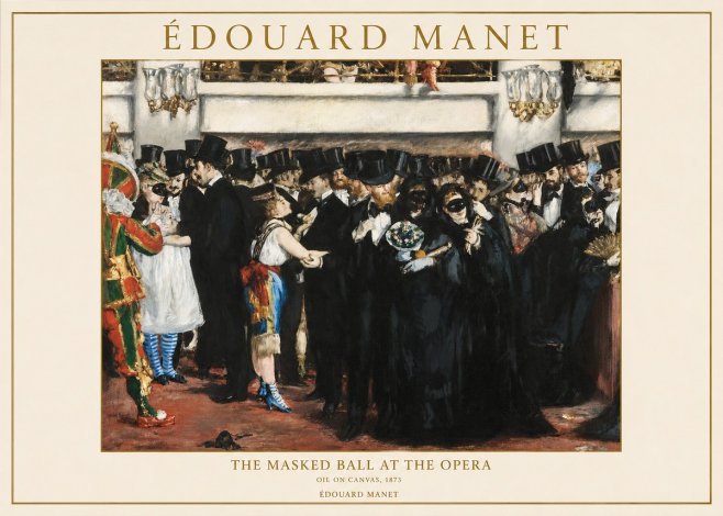 Édouard Manet The Masked Ball at the Opera No1 - Poster