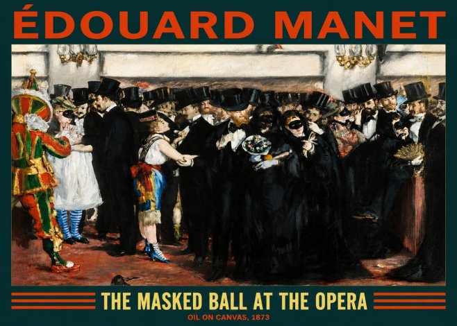 Édouard Manet The Masked Ball at the Opera No2 - Poster