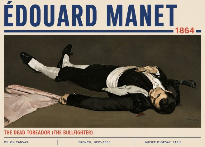 Édouard Manet The Dead Toreador (the Bullfighter) No6 - Poster