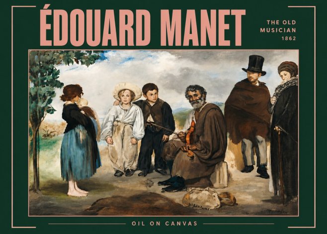 Édouard Manet The Old Musician - 1862 No4 - Poster