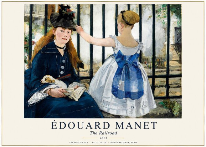 Édouard Manet The Railroad No1 - Poster