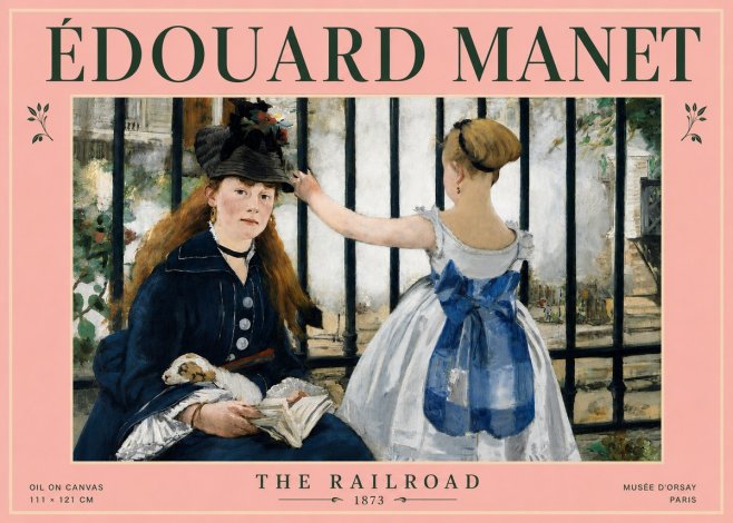 Édouard Manet The Railroad No4 - Poster