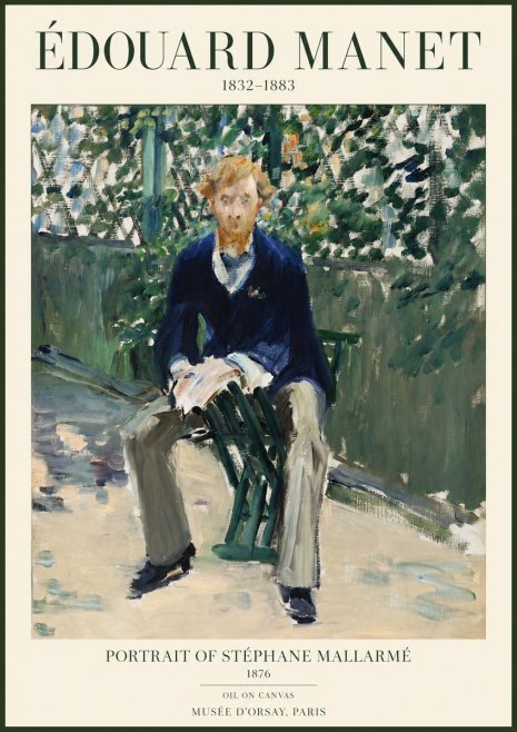 Édouard Manet Portrait of Stéphane Mallarmé II No1 - Poster