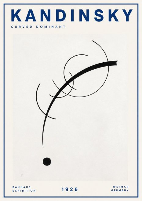 Kandinsky Curved Dominant No2 - Poster