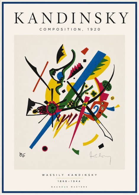 Kandinsky Composition, 1920 No5 - Poster