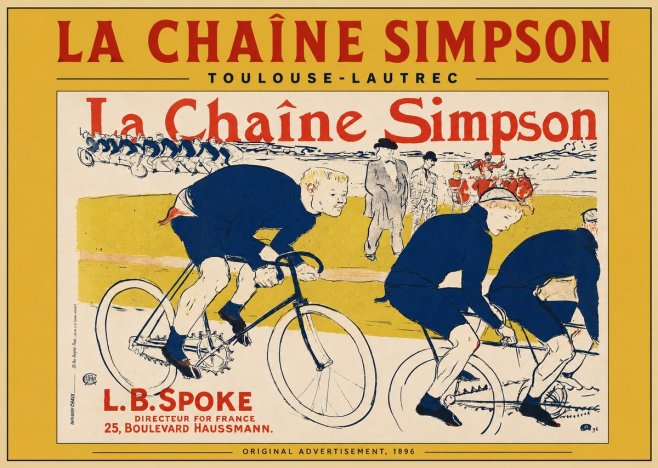 Toulouse-Lautrec La Chaîne Simpson No3 - Poster