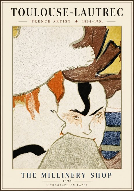 Toulouse-Lautrec The Millinery Shop No6 - Poster