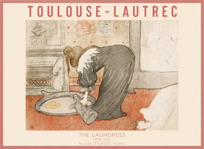 Toulouse-Lautrec The Laundress No6 - Poster