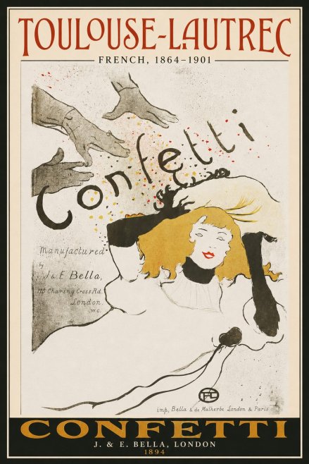 Toulouse-Lautrec Confetti No2 - Poster