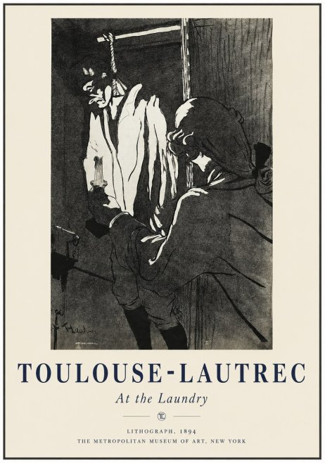 Toulouse-Lautrec At the Laundry No1 - Poster