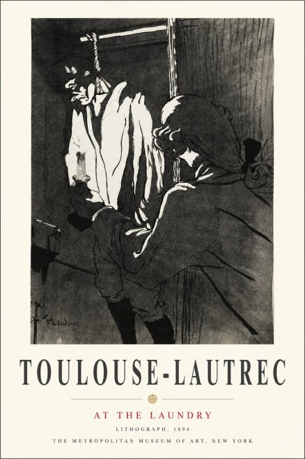 Toulouse-Lautrec At the Laundry No3 - Poster
