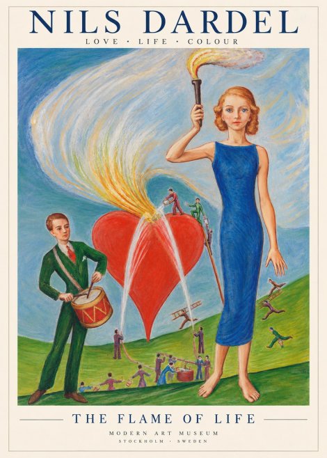 Nils Dardel The Flame of Life No2 - Poster