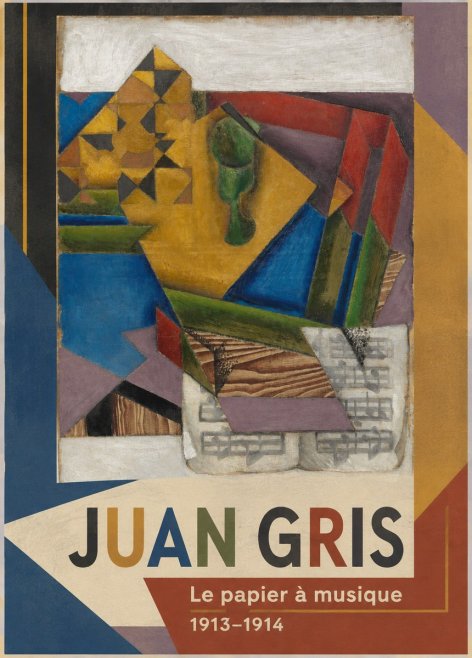 Juan Gris Le Papier À Musique No1 - Poster