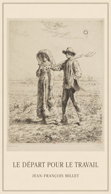 Jean-François Millet Le Départ Pour Le Travail II No1 - Poster