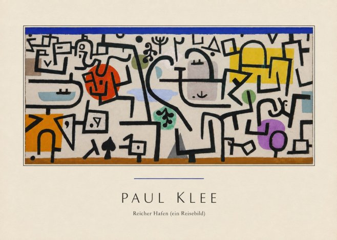 Paul Klee Reicher Hafen (Ein Reisebild) I No3 - Poster