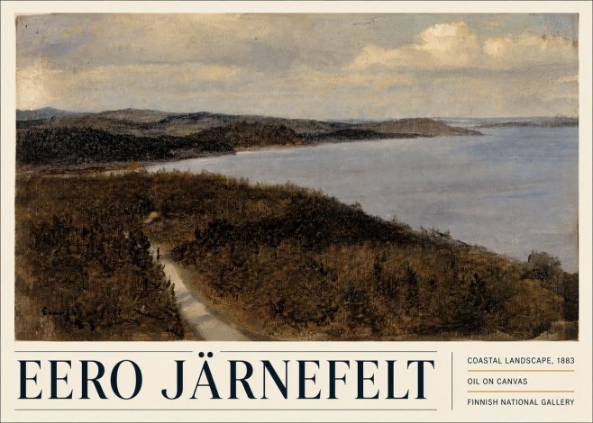 Eero Järnefelt Coastal Landscape, 1883 No5 - Poster