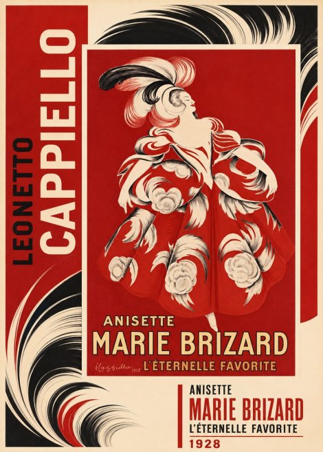 Leonetto Cappiello Ansette Marie Brizard - L'éternelle Favorite No2 - Poster