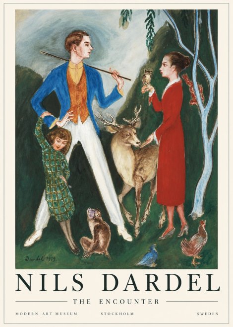 Nils Dardel The Encounter No1 - Poster