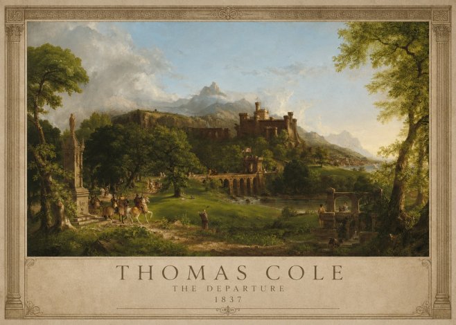 Thomas Cole The Departure II No1 - Poster