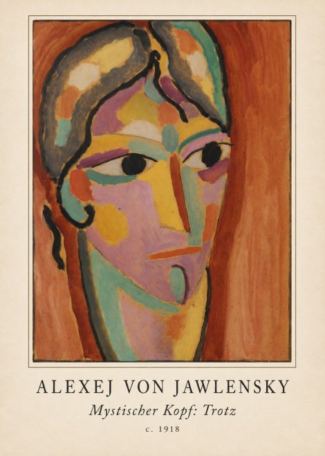 Alexej von Jawlensky Mystischer Kopf: Trotz No4 - Poster