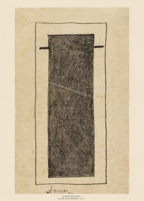 Kazimir Malevich Plane in Extension No5 - Poster