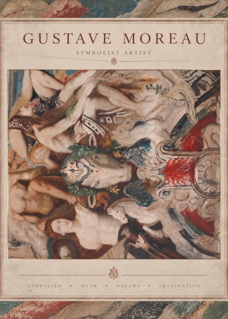 Gustave Moreau Mythological Composition No6 - Poster