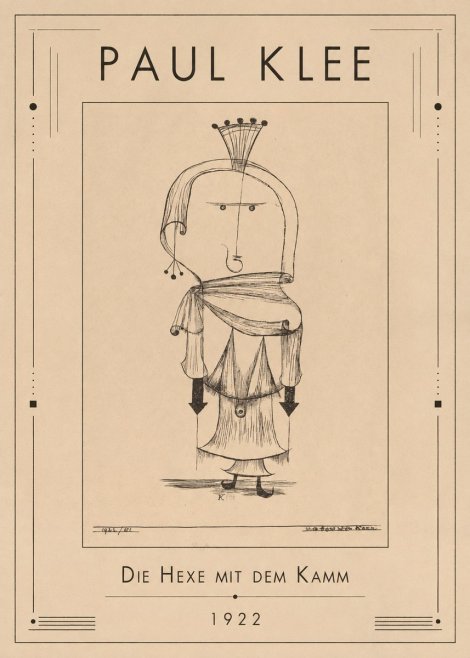Paul Klee Die Hexe Mit Dem Kamm No1 - Poster