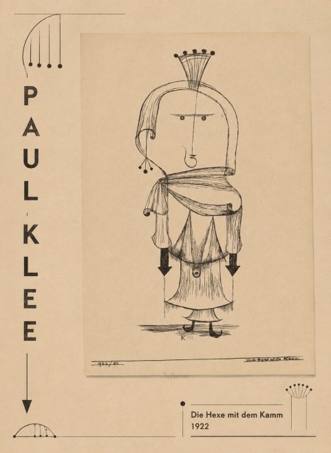 Paul Klee Die Hexe Mit Dem Kamm No2 - Poster