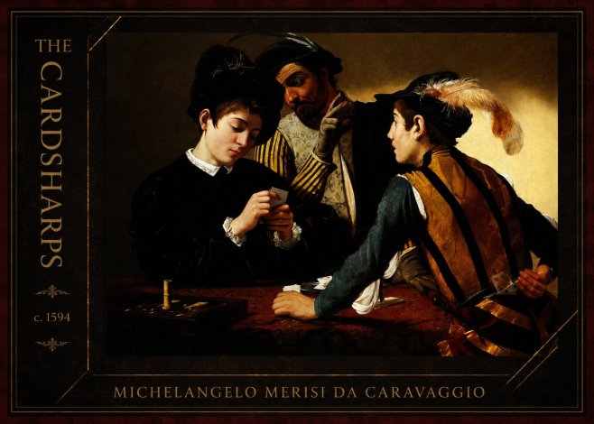 Michelangelo Merisi da Caravaggio The Cardsharps II No2 - Poster