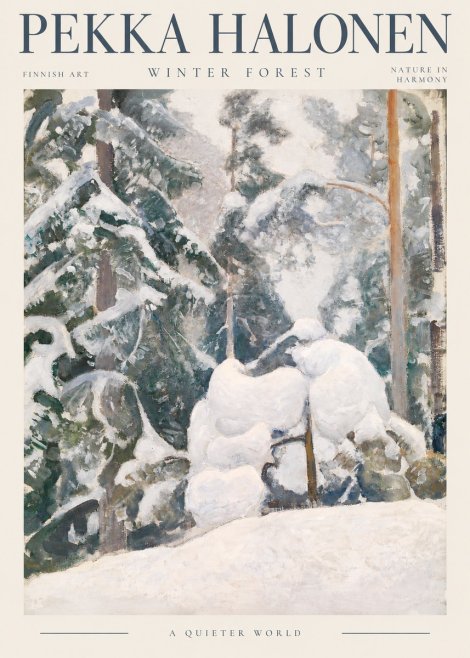 Pekka Halonen Winter Forest II No2 - Poster
