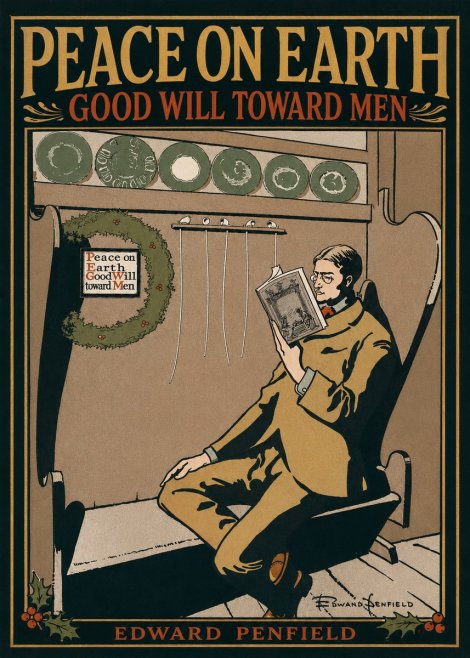 Edward Penfield Peace on Earth Good Will Toward Men No2 - Poster