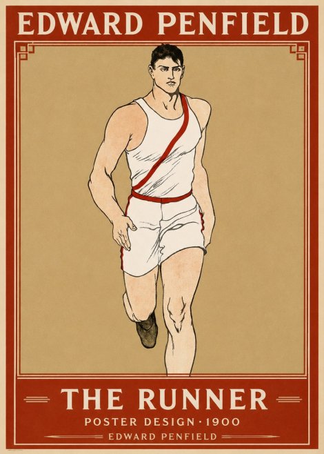 Edward Penfield The Runner No1 - Poster