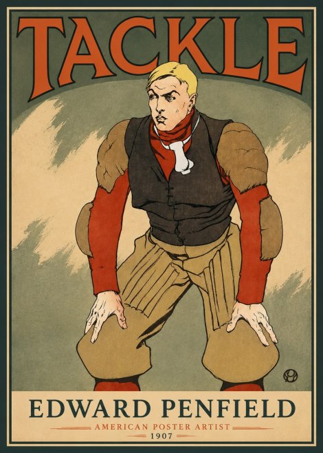 Edward Penfield Tackle No3 - Poster