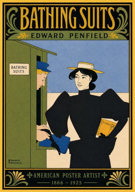 Edward Penfield Bathing Suits No5 - Poster
