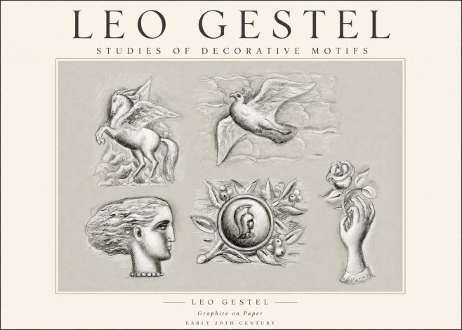 Leo Gestel Studies of Decorative Motifs No1 - Poster