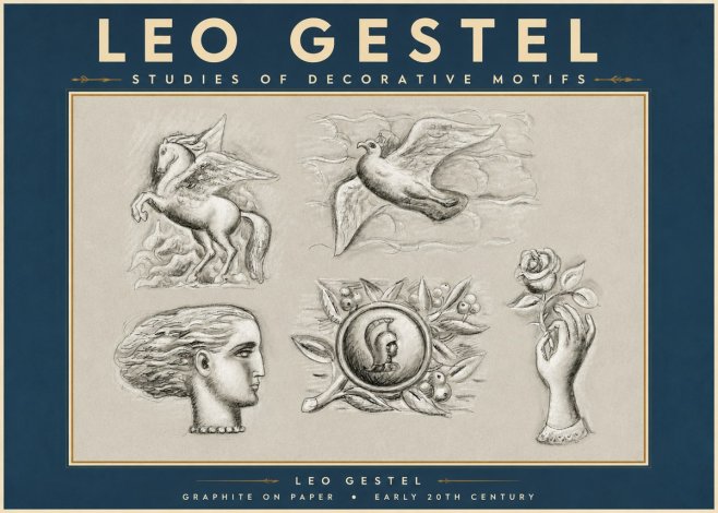 Leo Gestel Studies of Decorative Motifs No3 - Poster