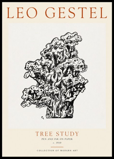 Leo Gestel Tree Study No3 - Poster