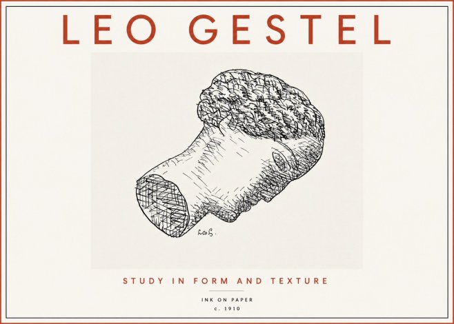 Leo Gestel Study in Form and Texture No3 - Poster