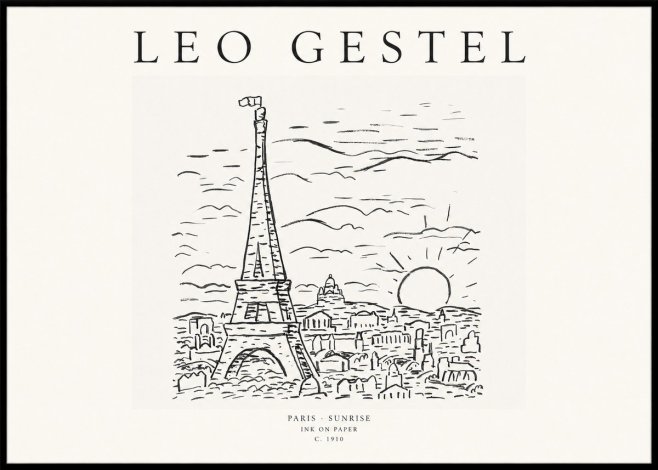 Leo Gestel Paris Sunrise No1 - Poster