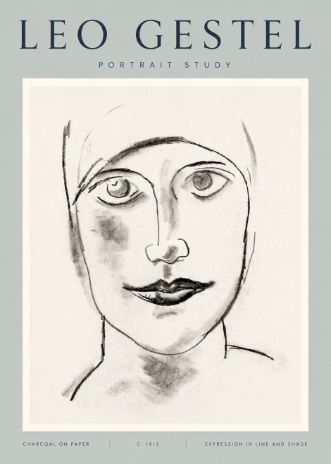 Leo Gestel Portrait Study I No5 - Poster