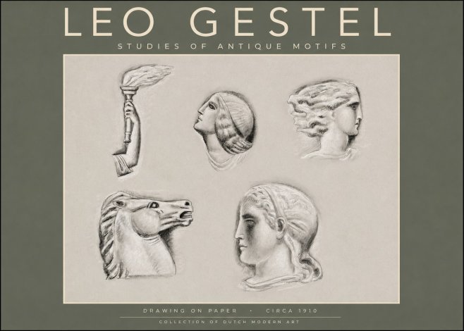 Leo Gestel Studies of Antique Motifs No2 - Poster