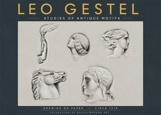 Leo Gestel Studies of Antique Motifs No5 - Poster
