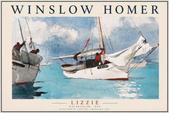 Winslow Homer Lizzie No6 - Poster