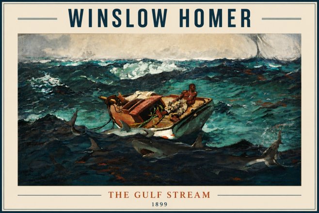Winslow Homer The Gulf Stream No6 - Poster