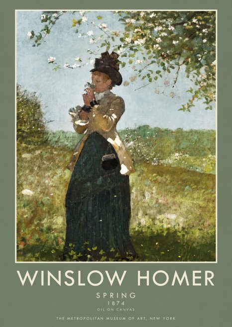 Winslow Homer Spring No2 - Poster